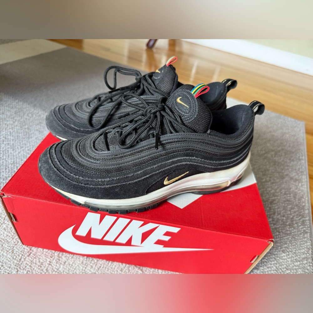 Men’s Nike Air Max 97 QS Olympic Rings Black Size 9